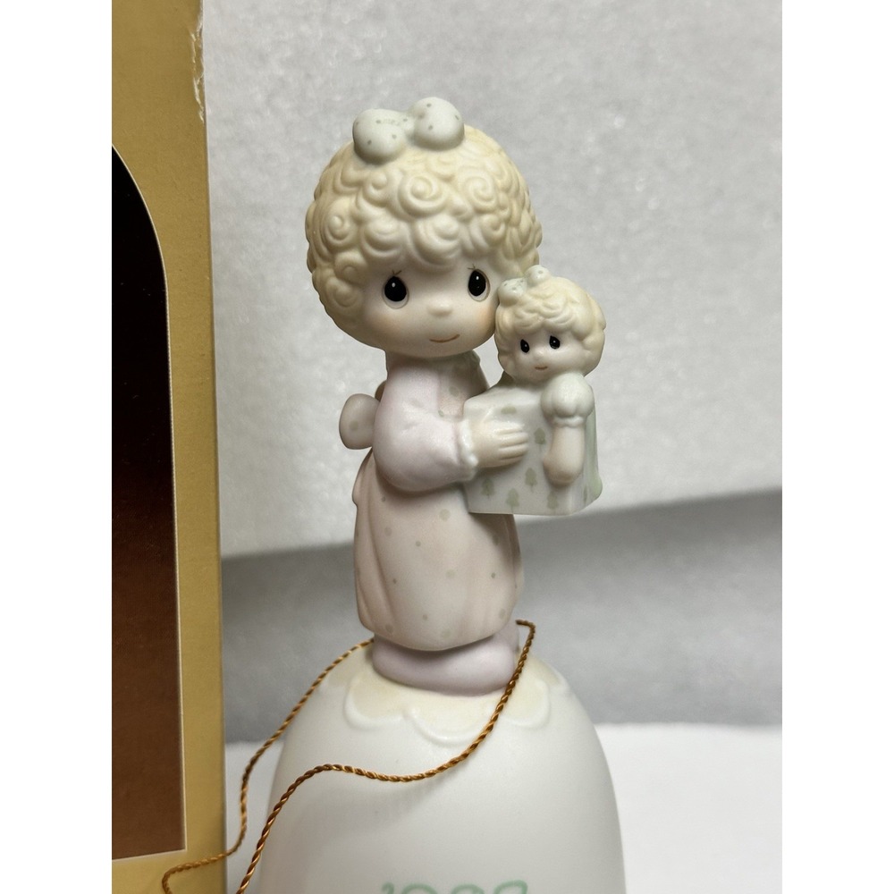 Precious Moments "Love Is‎ The Best Gift Of All" 1987 Figurine Bisque Bell - Picture 2 of 8